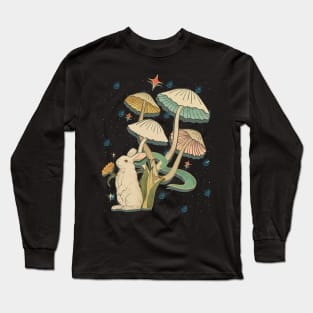 Rabbit under mushroom Long Sleeve T-Shirt